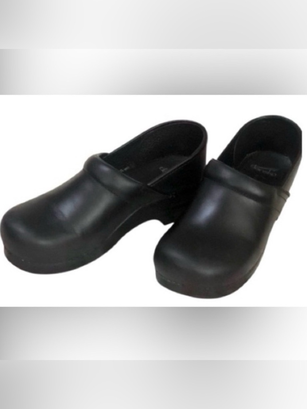 Dansko Nurse Doctor Work Black Leather Professional Clogs size 11.5-12 US 42 EU
